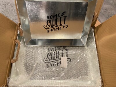 2 Barnyard Designs Metal Trays