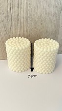 Set Of 2 Bubble pillar candles 🕯️🌸 Home Decor