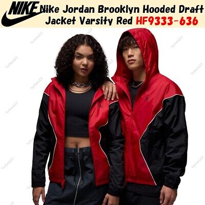 Nike Jordan Brooklyn Hooded Draft Jacket Varsity Red HF9333 Nike Jordan Brooklyn Hooded Draft Jacket Varsity Red HF9333