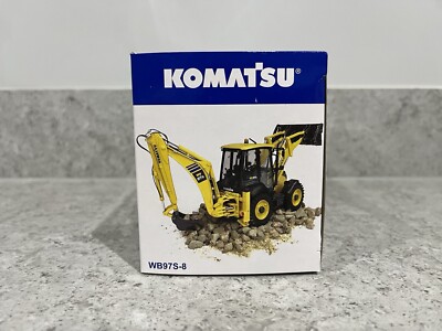 新品 コマツ 1/50 ホイールローダ E8015 WB97S KOMATSU Universal Hobbies/Corgi - Komatsu WB97S-8 4WD Backhoe Loader - 1
