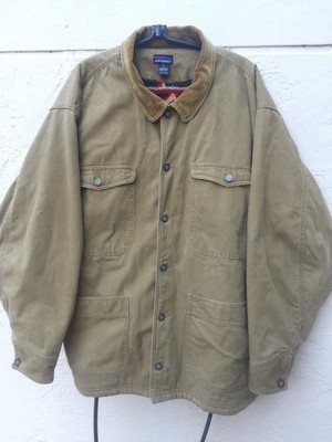 Vintage Patagonia Fall 98 Aztec Fleece Lined Barn Jacket Coat Sz L