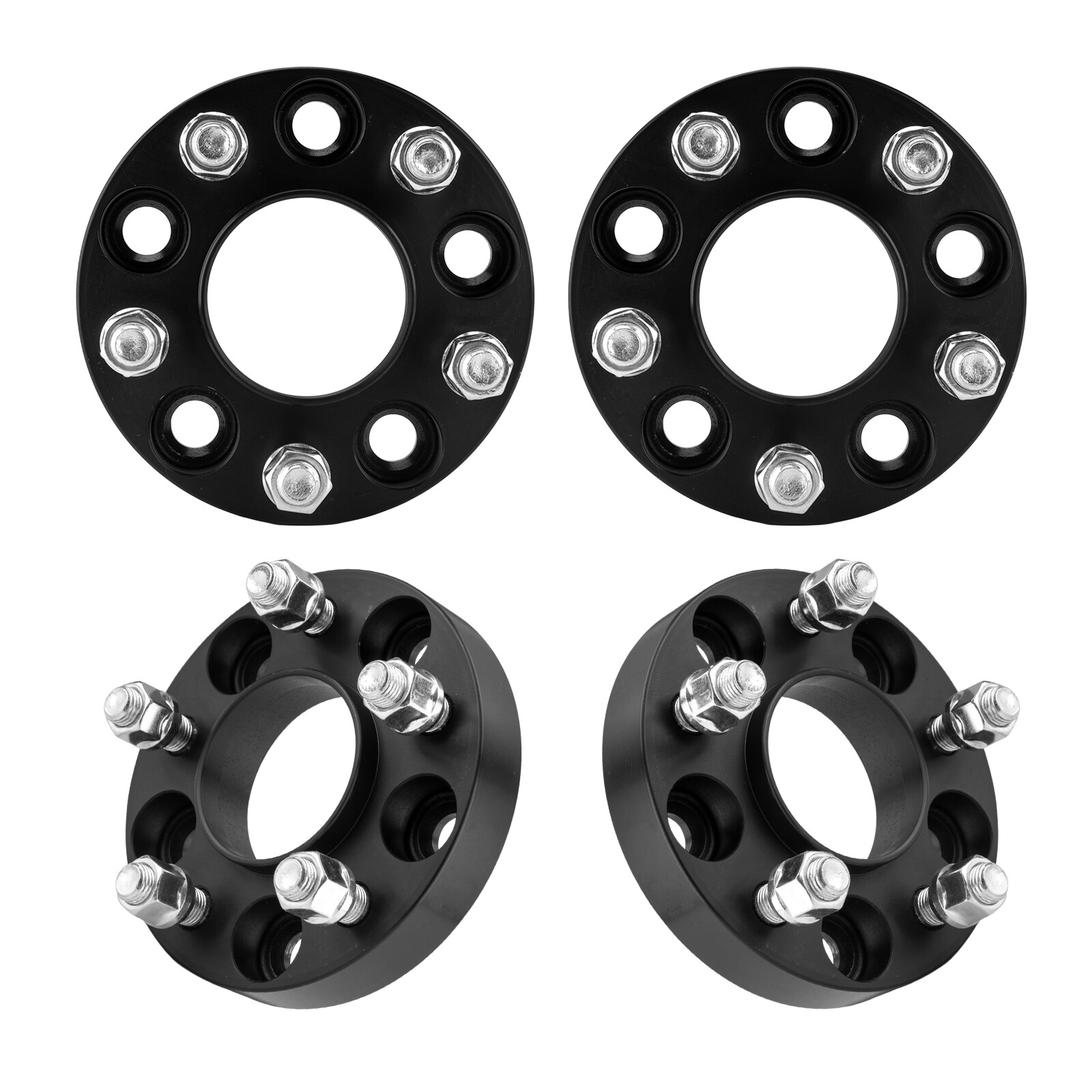 4pcs 1" Wheel Spacers Adapter 5x4.5 to 5x4.5-M14x1.5 Studs-70.5mm For Ford GT