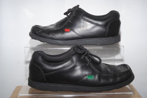 Kickers Men’s Black Leather Lace Up Shoes Uk Size 10 - Photo 1 sur 8