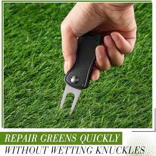 Poen 12 Pcs Golf Divot Tool Golf Repair Tool with Magnetic Ball Marker (Neutral - Picture 2 of 6