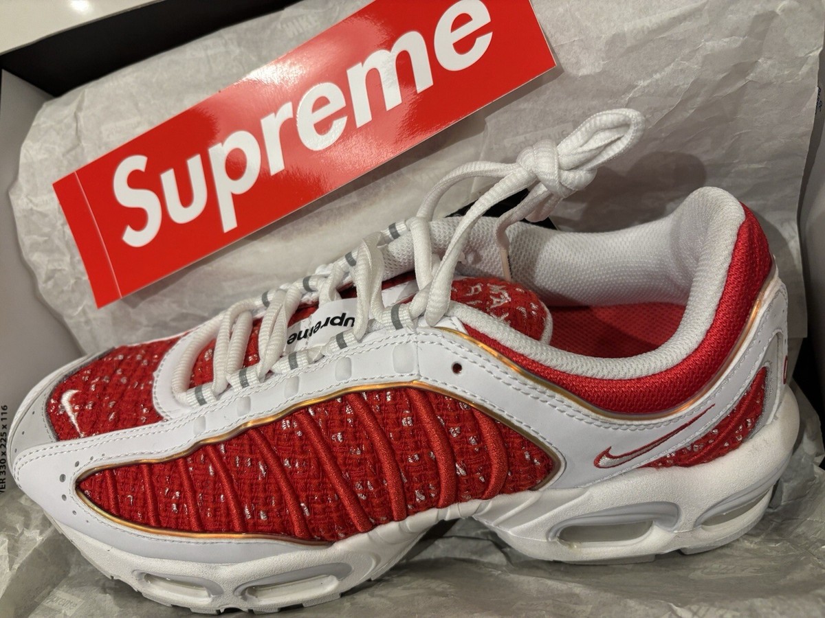 Nike Air Max Tailwind 4 Supreme White Men's Size 9.5 US AT3854-100
