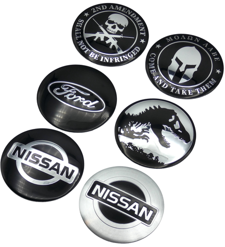 1 Set Wheel Center Cap Decal Emblem Stickers 56mm / 2.20" CHOOSE YOUR STYLE - Picture 7 of 19