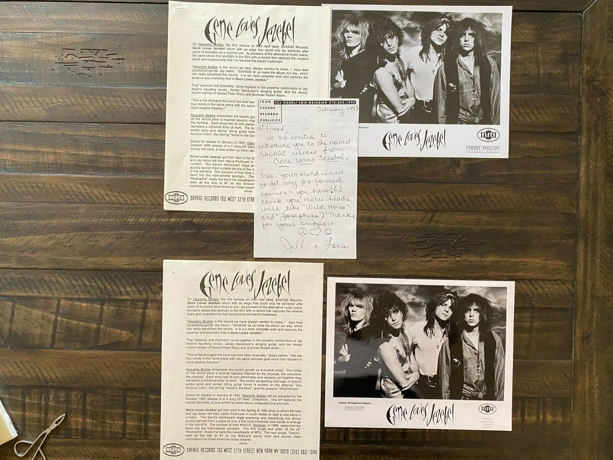 GENE LOVES JEZEBEL Press Kit HRPK147 | eBay