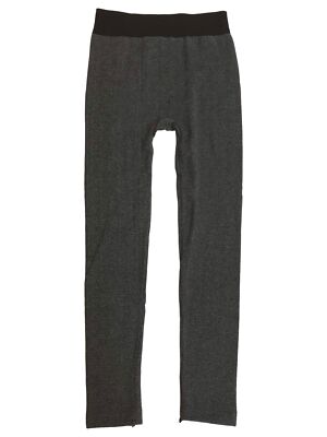 Muk Luks Womens Gray Stretch Fit Fleece Lined Leggings Pants