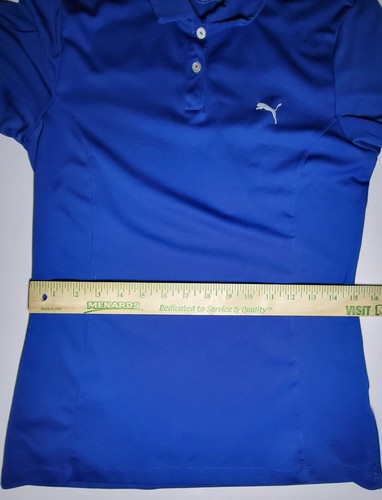 Puma Golf Womens Royal Blue Short Sleeve Athletic Polo Top Size Medium - Picture 7 of 11