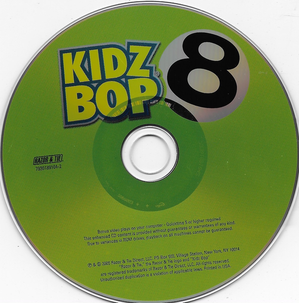 Kidz Bop 8 by Kidz Bop Kids CD Aug 2005 Razor & Tie