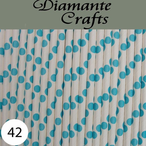 25 Paper Drinking Straws - Stripes- Spots - Retro Choose from 32 Designs - Picture 14 of 30