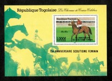 Togo 1986 - 75th Anniversary of Girl Scouting - Souvenir Sheet - 1355 - MNH