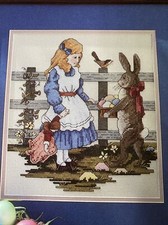 LITTLE GIRL DREAMS Easter Counted Cross Stitch Pattern NEW