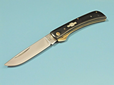 ROUGH RYDER RR360 Work Knife Black smooth micarta linerlock 4 5/8'' closed NEW!