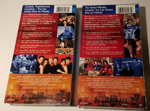 The Best of Friends Volume 1 and 2 (VHS, 2000) Jennifer Aniston David Schwimmer - Picture 2 of 7