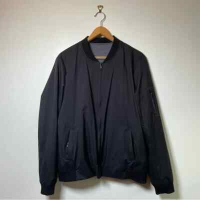 Rick Owens Slab Bomber Merino Wool Reversible Flight Jacket