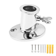 Deck Flag Pole Sockets Holder Bracket 72.5x 54.23mm for Pontoons Fishing Boats