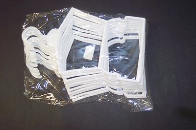 DORI'S DOLL BOUTIQUE 12 White Plastic Outfit Hangers(1 Dozen) for 18 inch Doll Clothes Girl