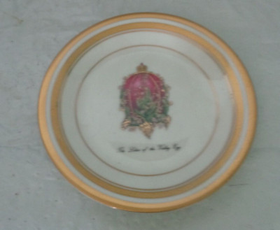 Faberge Imperial Egg Collection - Bread Plate - Lilies of the Valley - 5 7/8''