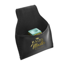 Snooker Pool Chalk Holder Soft Leather Baize Master With Free Triangle Chalk 1pc