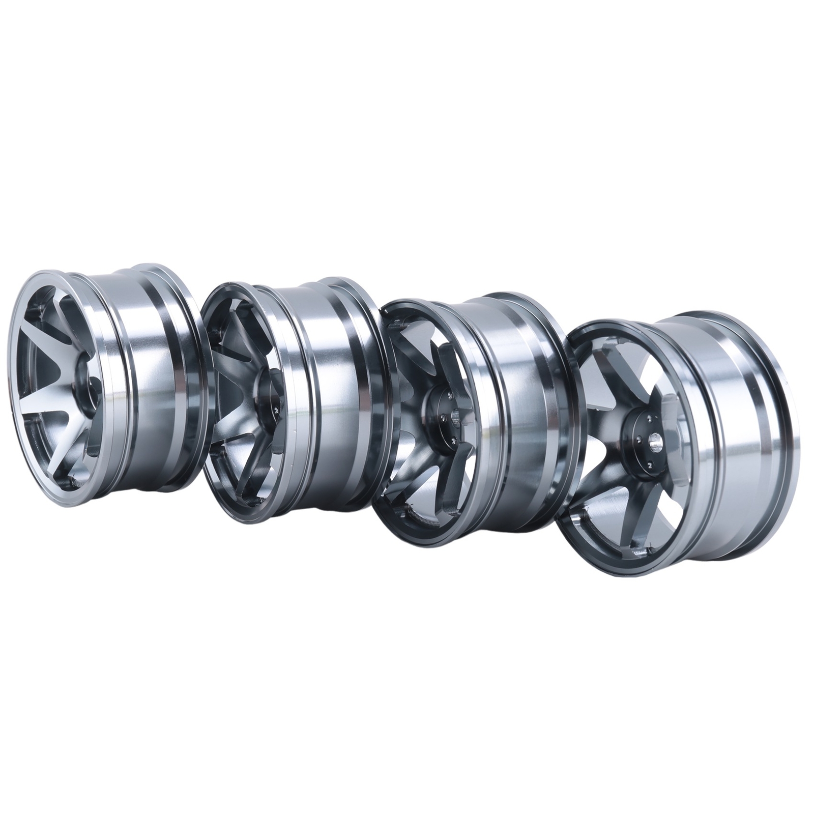 4P Aluminum Alloy6 Spoke Wheel Rim for RC 1/10 On-Road 1052 Drift Sakura4200