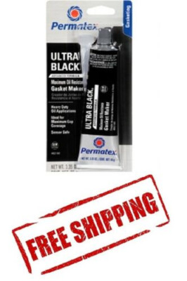 Permatex 82180 Ultra Black Max Oil Resistance RTV Silicone Gasket Maker 3.35oz 
