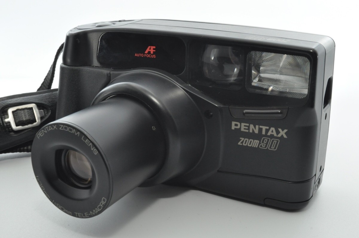 Ex +5] Pentax Zoom 90 AF 35mm Point & Shoot Film Camera From Japan