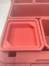 6 Red Thin Storage Insert Tray for Milwaukee Packout Organizer Deep Storage Bin
