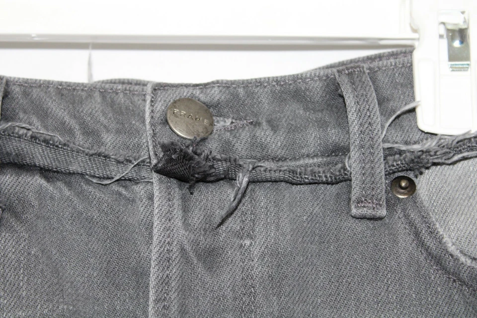 Minifalda vaquera gris montura de mezclilla nueva Le Mix talla 25 envejecida Foto 4 de 4