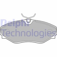 Bremsbelagsatz, Scheibenbremse LP1767 Delphi FüR Renault