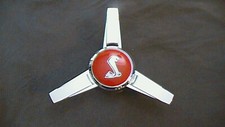 4 05-14 Mustang Center Cap Hubcap Ford Custom Chrome Red Cobra Spinner 4 05-14 Mustang Center Cap Hubcap Ford Custom Chrome Red Cobra Spinner