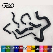 Mangueras de refrigerante de radiador de silicona negras para VW Bora Jetta / Golf MK4 1.8T AUM AUQ