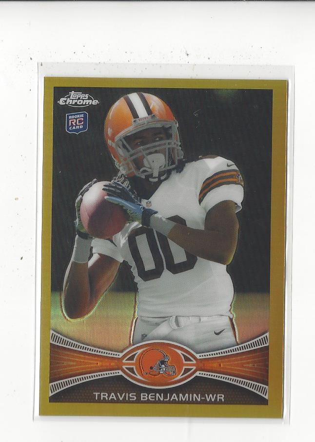 Travis Benjamin Topps Chrome #43 Gold Refractor