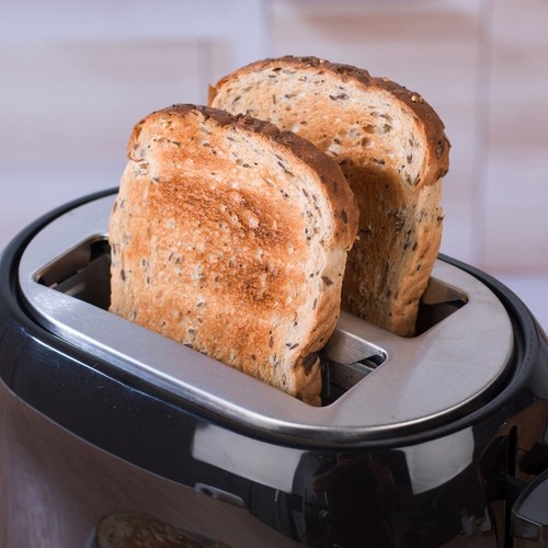 Salter 2 Slice Toaster Browning Control Deco Collection Black Stainless Steel - Picture 4 of 7