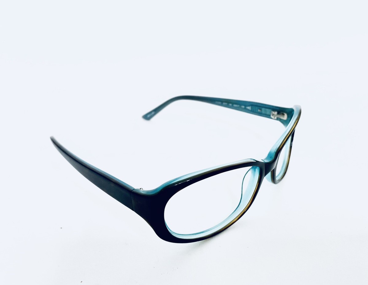 Kate Spade NY Brown Tortoise Teal Oval Wrap Eyeglasses Lyla  display picture 2