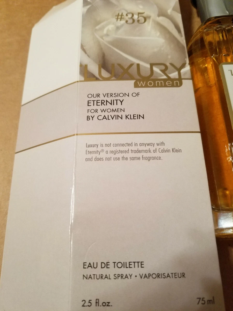 eau de cologne fragrances for women Luxurys version of Eternity Please go