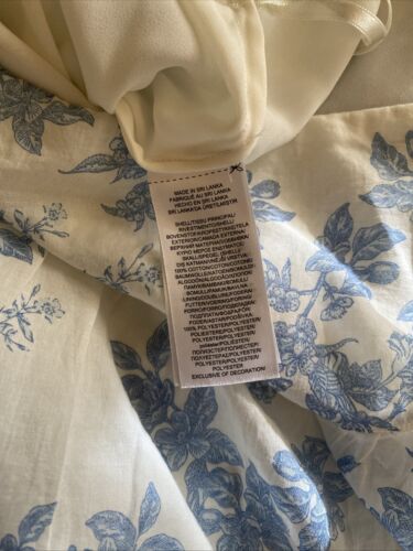 Ralph Lauren Ivory Blue Floral Tiered Skirt Maxi Size 10 Cotton Lined NWT $135 - Picture 6 of 7