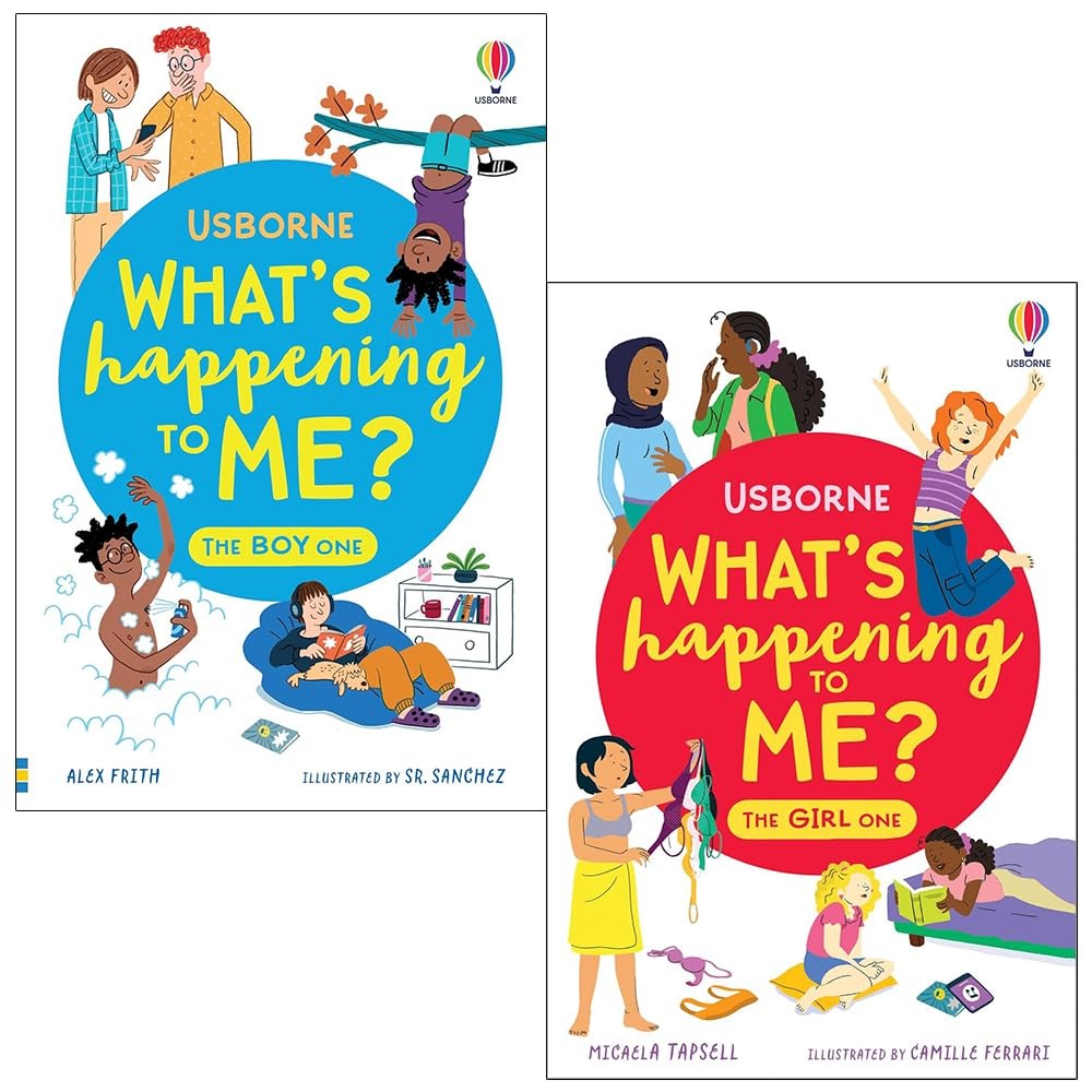 Usborne Whats Happening to Me 2 Books Collection Set Girls & Boys Fact of Life