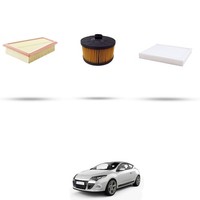 Hoffcar Wartungsset - 3 Filter Kompatibel Mit Renault Megane III 1.2 TCE 97KW