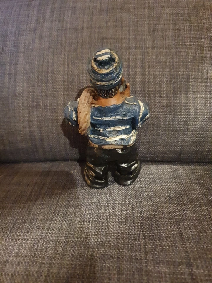 Wunderschöne Dekofigur Seemann Maritim Bootsmann Fischer 11cm hoch - Bild 4 von 4