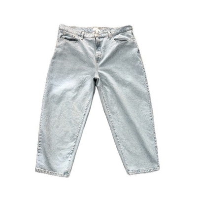 #ad Banana Republic Barrel High Rise Ankle Jeans Light Wash Denim Plus Size 20 35 $38.68