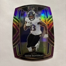 2020 Select Club Level Purple Prizm Devin Duvernay Die Cut  #277 RC Ravens