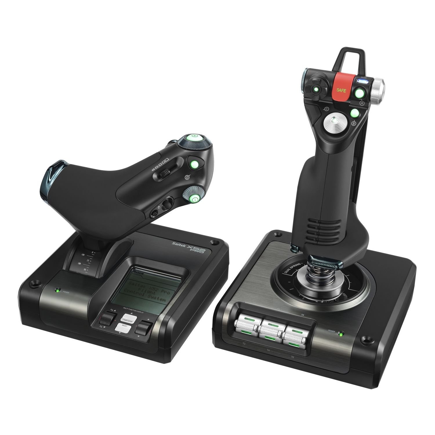 Logitech G Saitek X52 Pro Flight Controller and Joystick System, Black/Silver