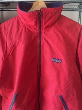 Vintage 90s Patagonia Red Fleece Line Bomber Jacket Made In USA Men’s Size M
