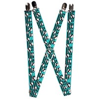 `Suspenders - 1.0`` - Multi Panda W/Sunglasses Stripe Turquo (Us Import) ACC NEU