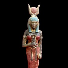 Rare Antique Ancient Egyptian Statue Goddess Hathor Statue Goddess Of Beauty Bc