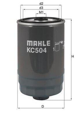 KNECHT Kraftstofffilter KC 504 Anschraubfilter für HYUNDAI SANTA FÉ XM KIA 3 DM