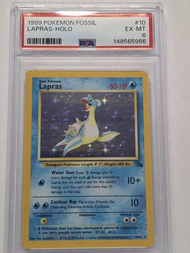 Lapras (Unlimited) graded PSA 6 for sale on eBay