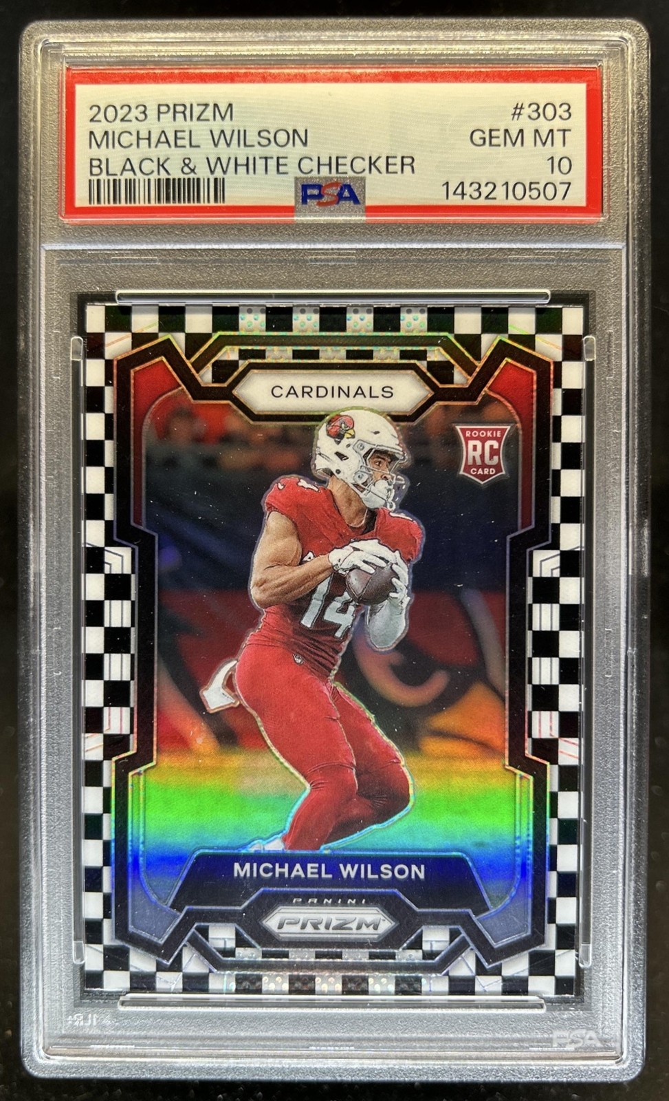 Michael Wilson Panini Prizm #303 Black & White Checker