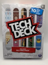 Tech Deck DLX Pro Pack 10 Boards Included Skate Fingerboard Toy Spin Master 